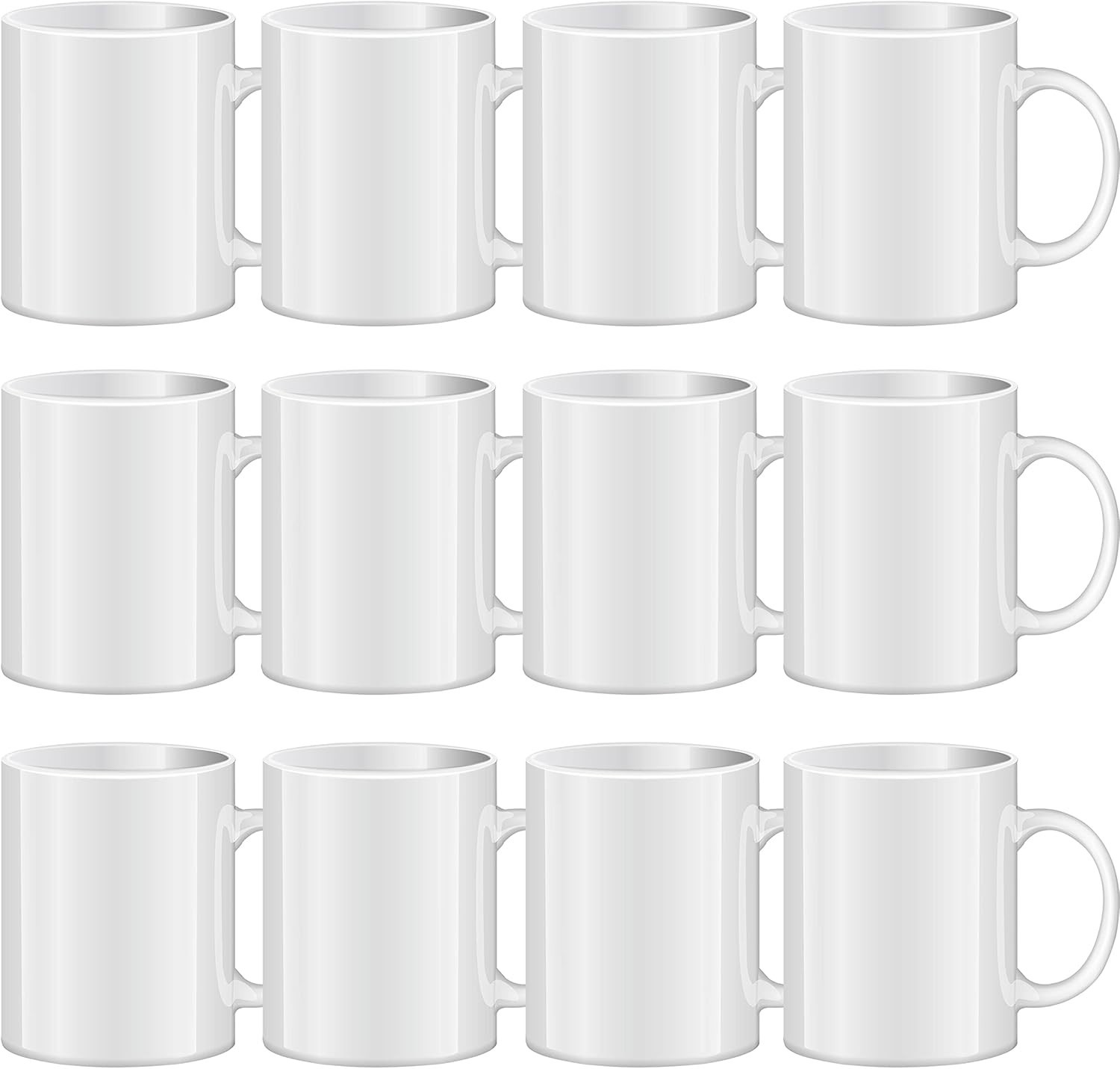 Sublimation Tazas Para Sublimacion 12 Pack