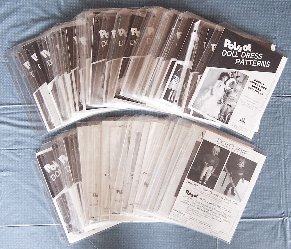 Doll Crafter / Poissot UNCUT DOLL & DOLL DRESS PATTERNS - Your Choice!
