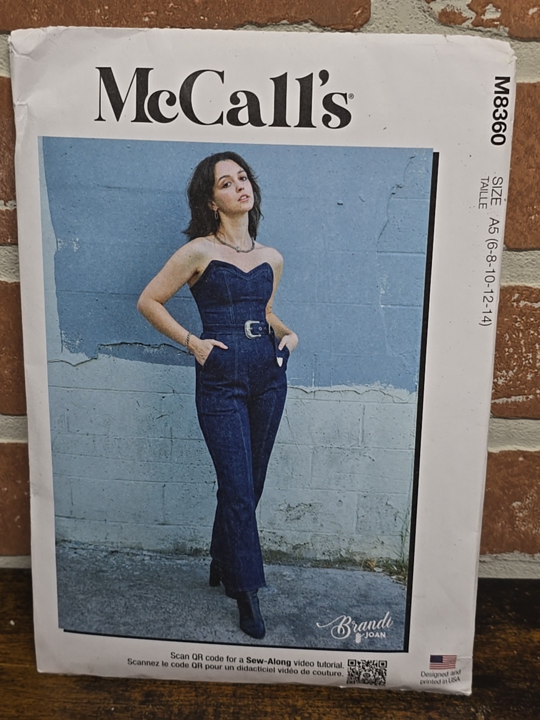 McCalls Pattern M8360  Jumpsuit  Misses Size   16 18 20 22 24