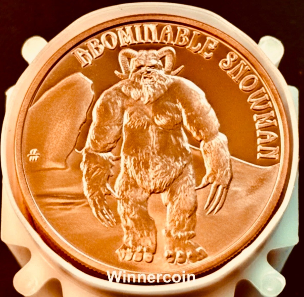 Osborne Mint Abominable Snowman 1 oz .999 Fine Copper Round USA