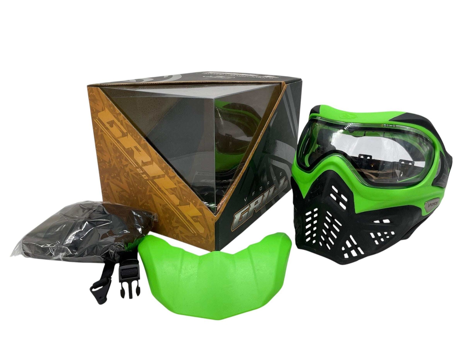 VForce Grill 2.0 Paintball Mask Black/Green