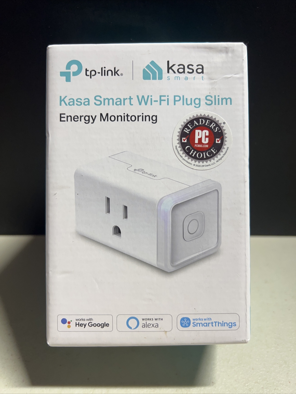 New TP-Link Kasa Smart Wi-Fi Mini Plug With Energy Monitoring- White(249185) NIB