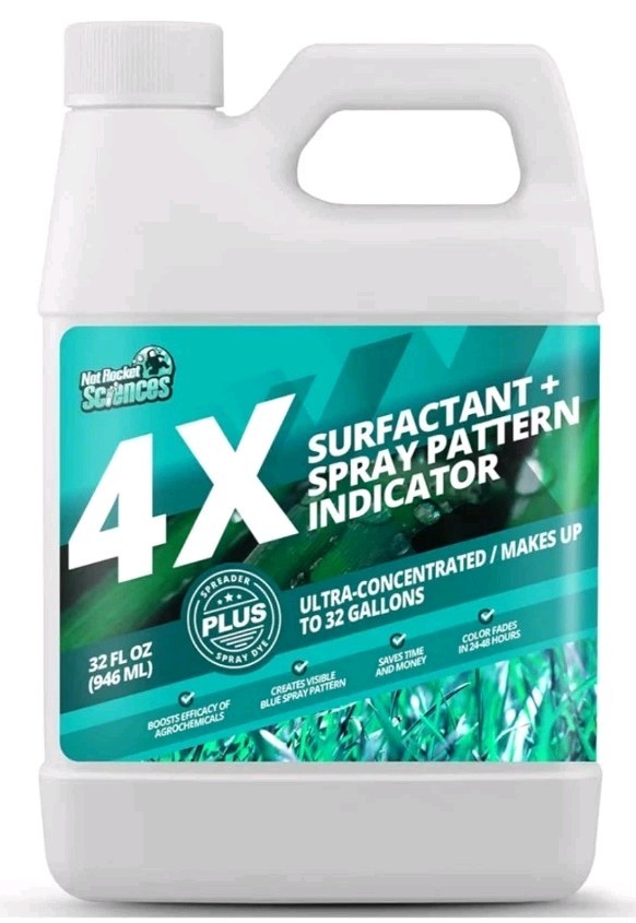 32oz Spray Pattern 4X Indicator Dye Surfactant for Lawn Marking Makes 32 Gallons