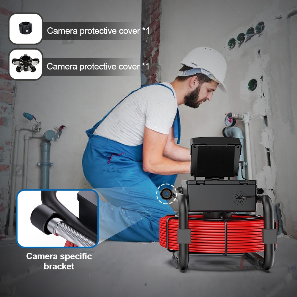 ESANHAO Pipe Inspection Camera Drain Sewer Camera Industrial Endoscope 4.3''