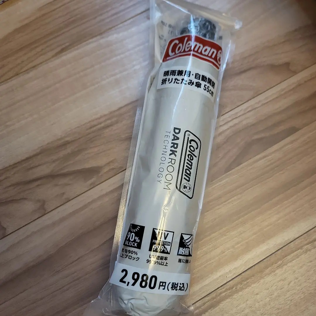 Japan Exclusive Coleman Lawson Umbrella Dark Room Automatic Sun Rain 55cm Cream⁠