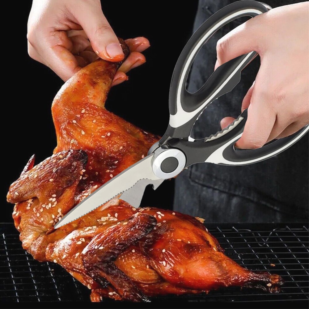 1PC Heavy Duty Poultry Shears Kitchen Scissors Meat Bone Cutting Stainless Steel