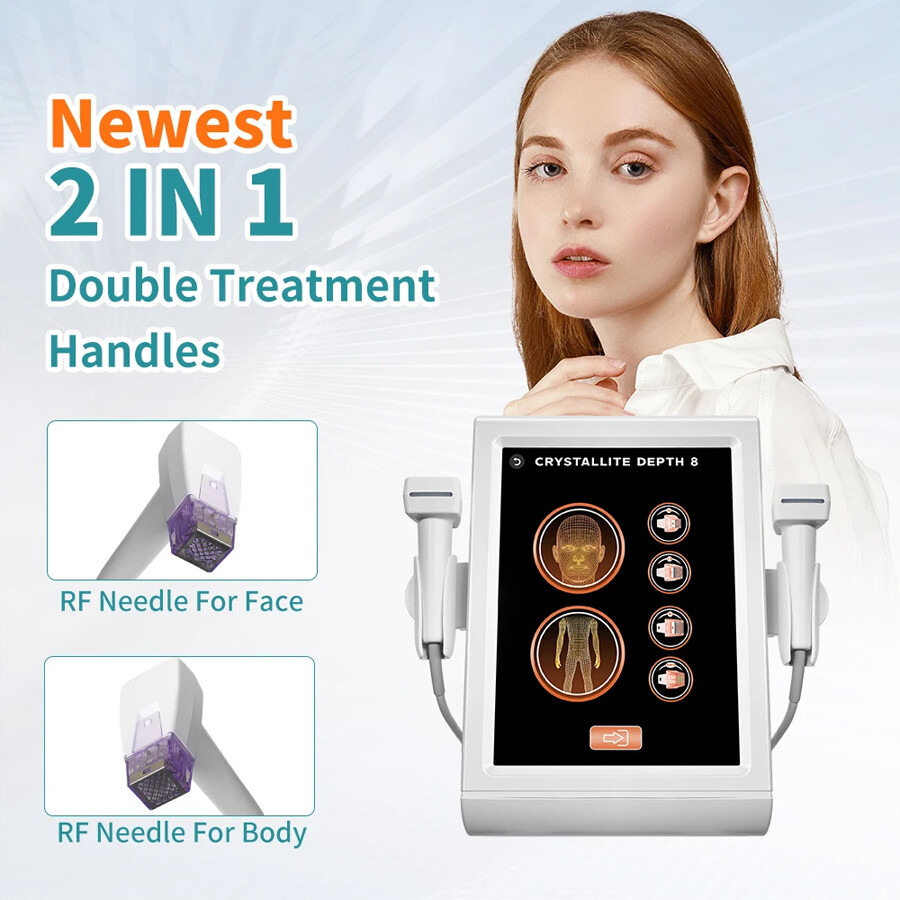 Morpheus8 Fractional Gold Radio Frequency Facial Lifting Skin Tightening Machine