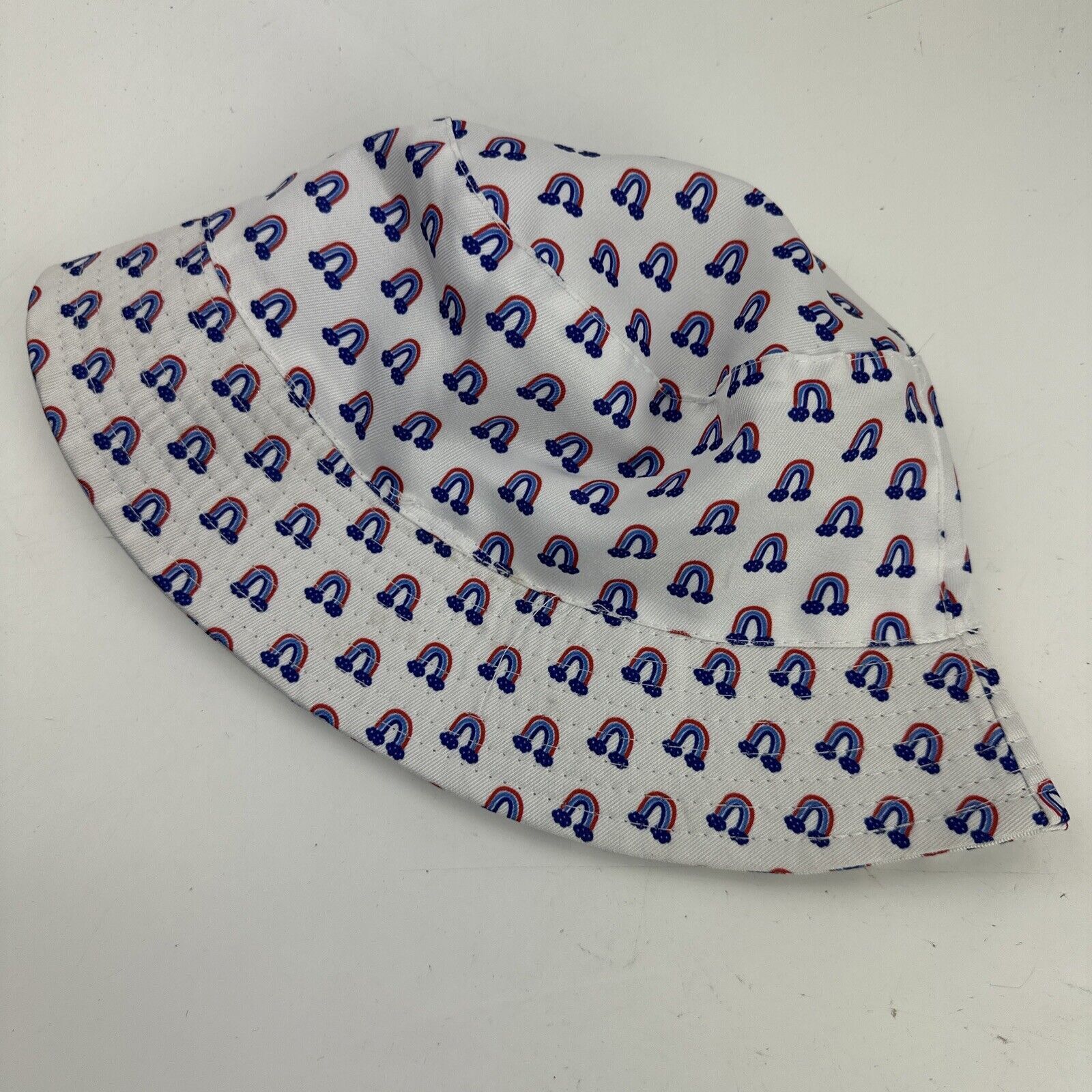 Rainbow Clouds Youth Bucket Cap Hat Fitted One Size