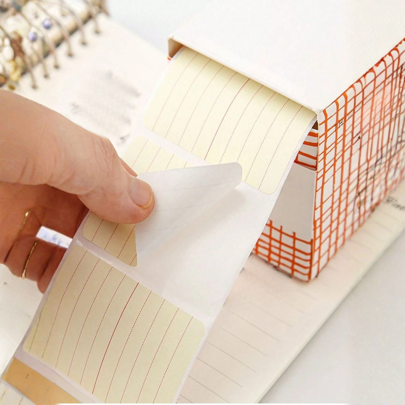 1 Roll Lined Mini Sticky Notes Super Sticking Power Memo Pads Back to School