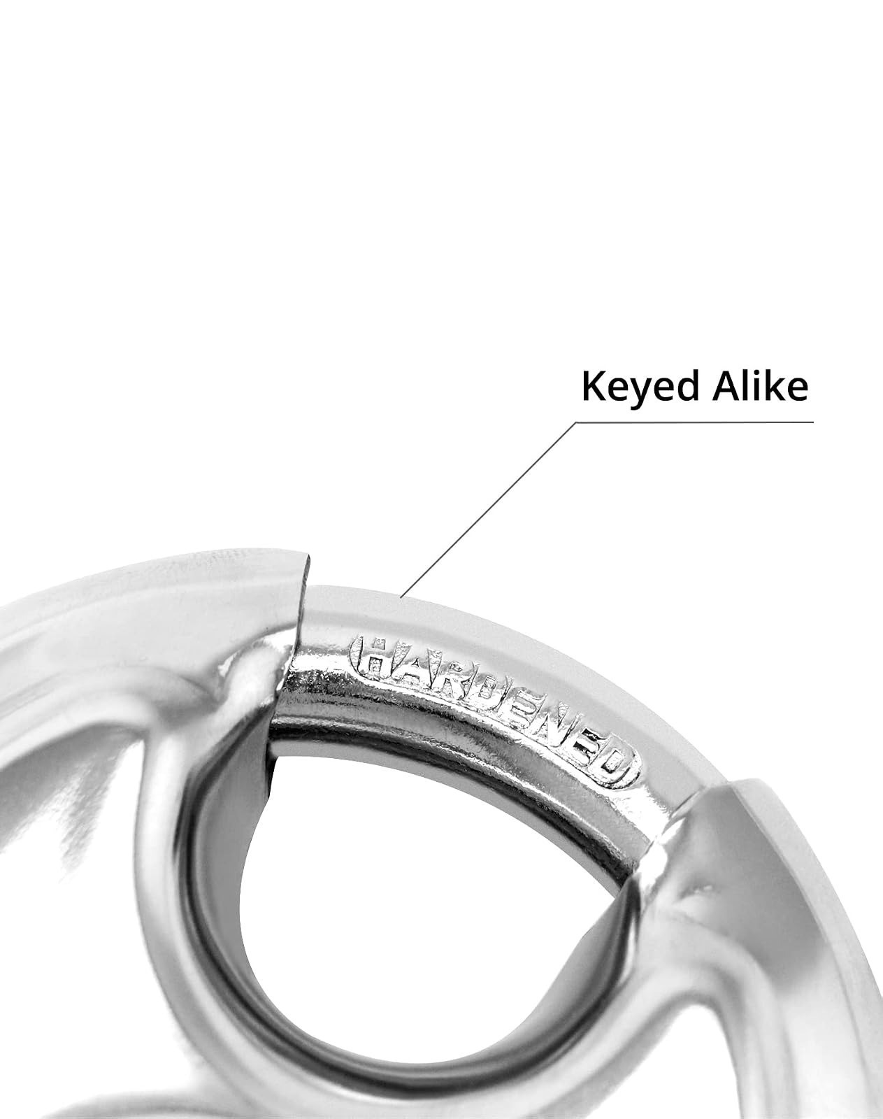 QWORK Keyed Alike Disc Padlock 8 Pack Stainless Steel Locks