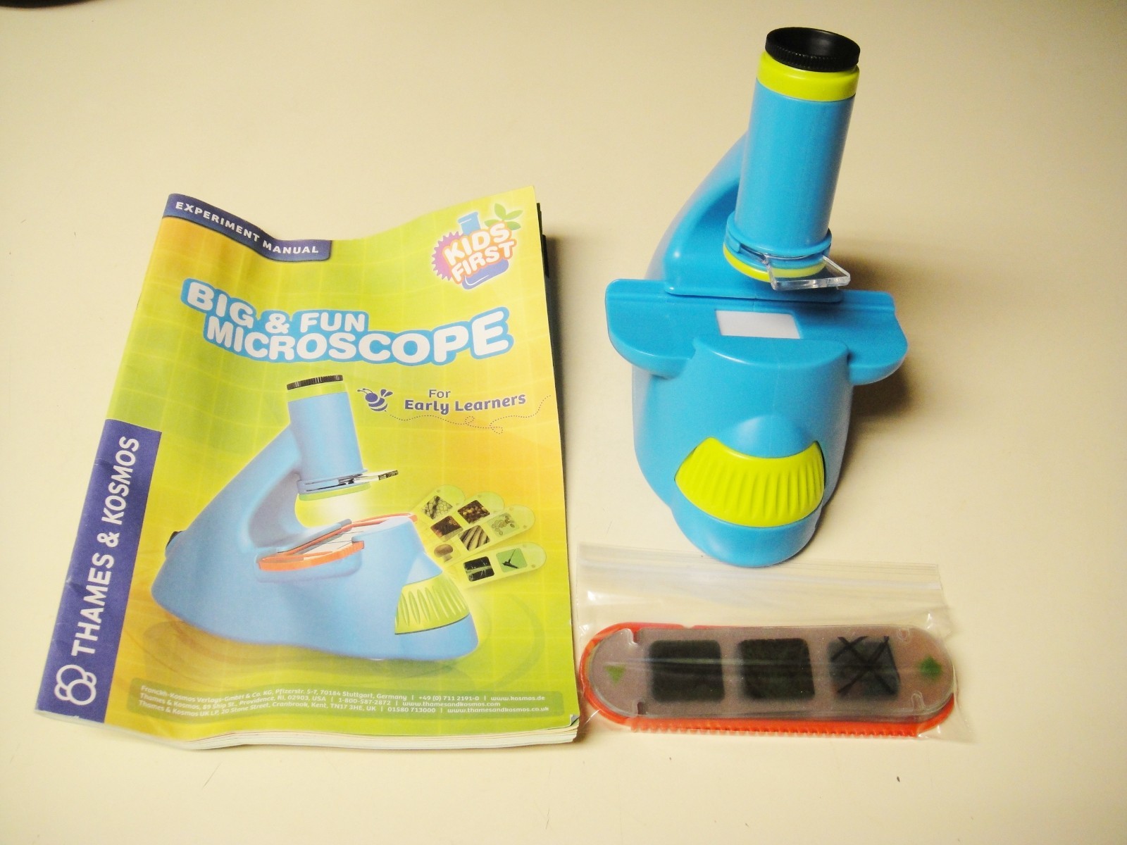 THAMES & KOSMOS KIDS FIRST BIG & FUN MICROSCOPE STEM EXPERIMENT KIT