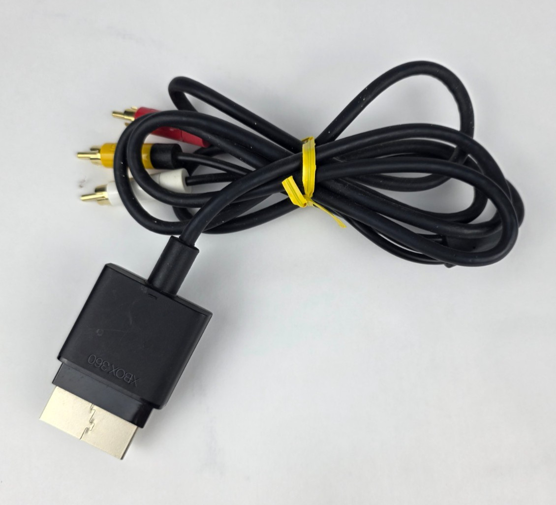 OEM Microsoft Xbox 360 AV Composite Audio/Video Cable RCA