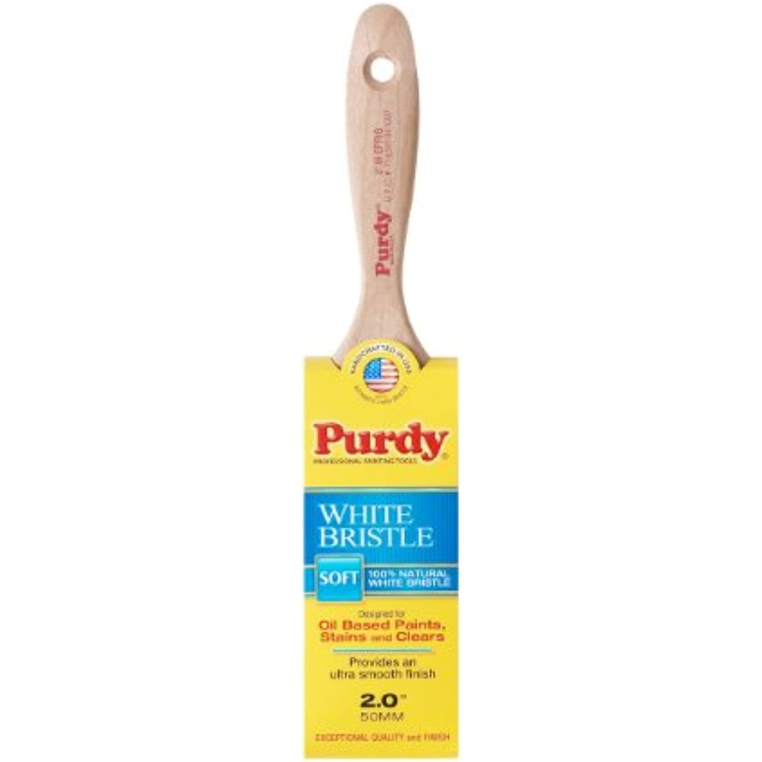 Purdy DB777421 144380420 White Bristle Series Sprig Flat Trim Paint Brush, 2