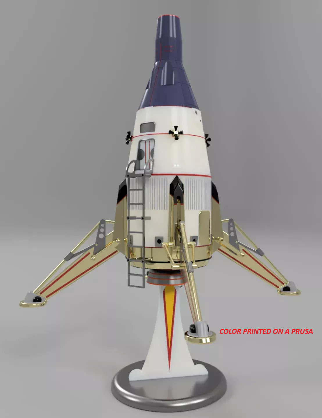 3d printed Gemini Lunar Lander 1/48