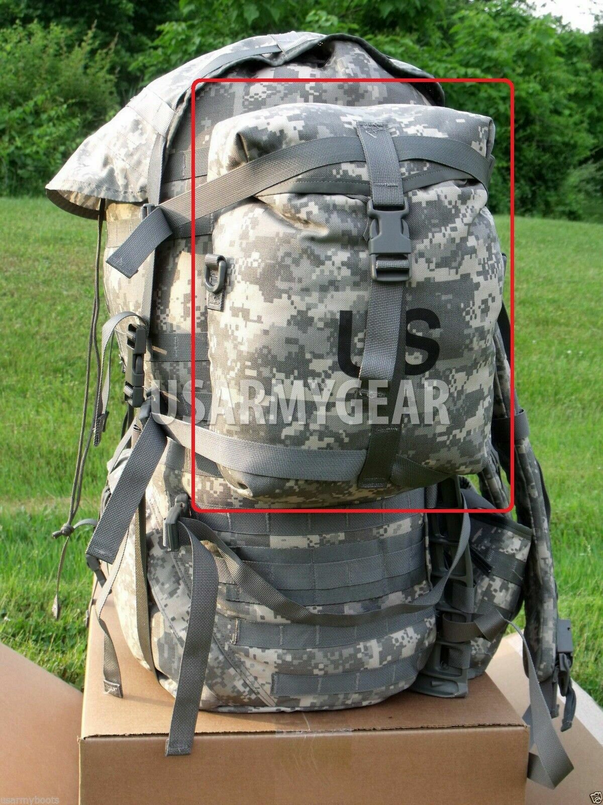 New Us Army Molle ll Acu Digital Sustainment Pouch Flag NO Rucksack NO Back Pack