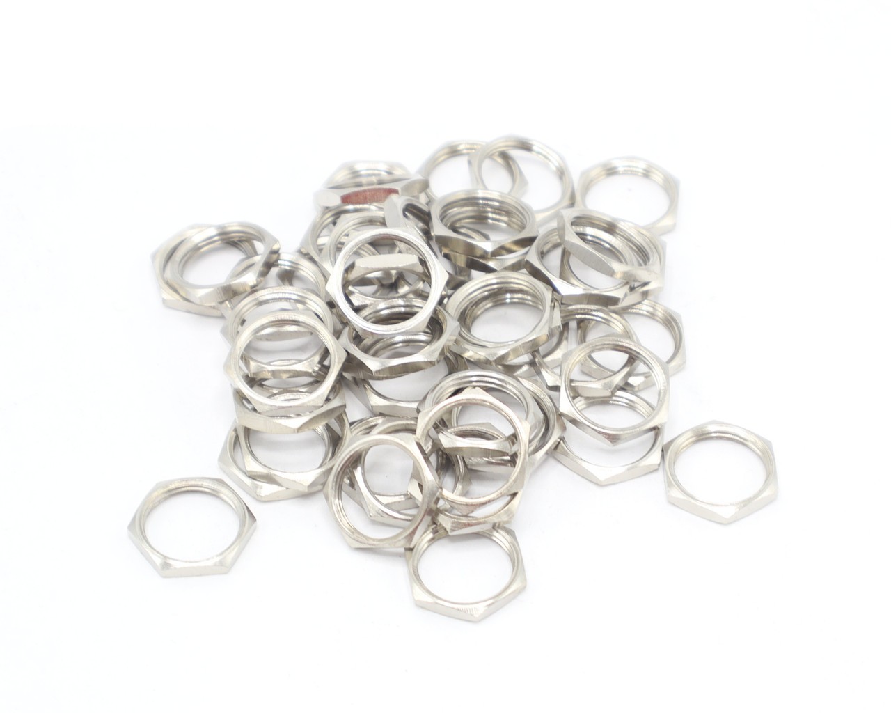 AMP 1-329631-2 1/2"-28 Brass Jam Nut, 50pc