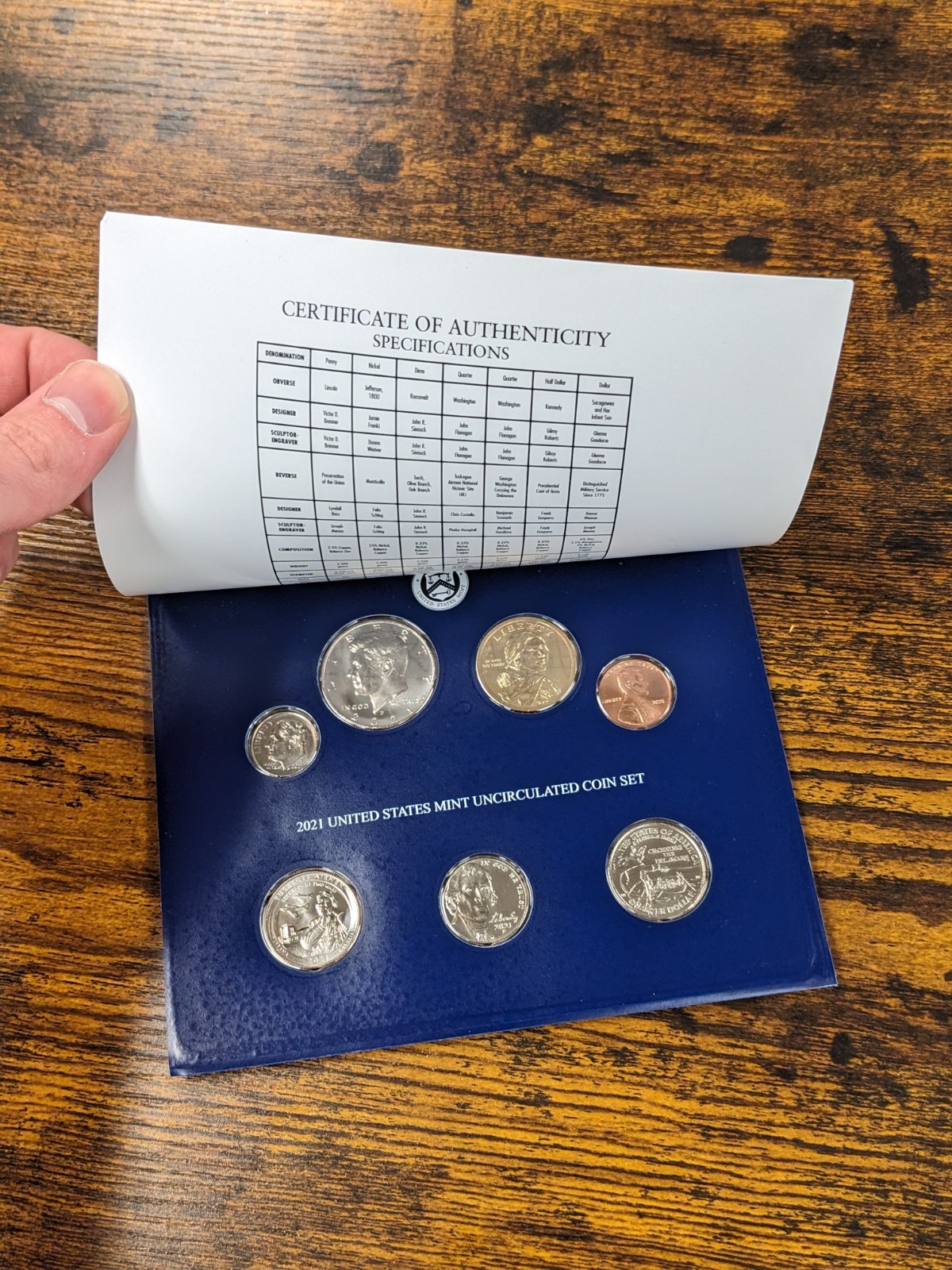 2021 US Mint Issued P&D Set.