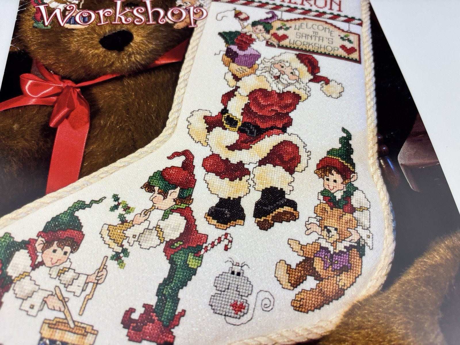 Stoney Creek Santa’s Workshop Counted Cross Stitch Pattern 8S