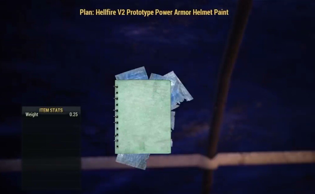 (Xbox) Hellfire V2 Prototype Power Armor Paint Plan Set (4 Plans)