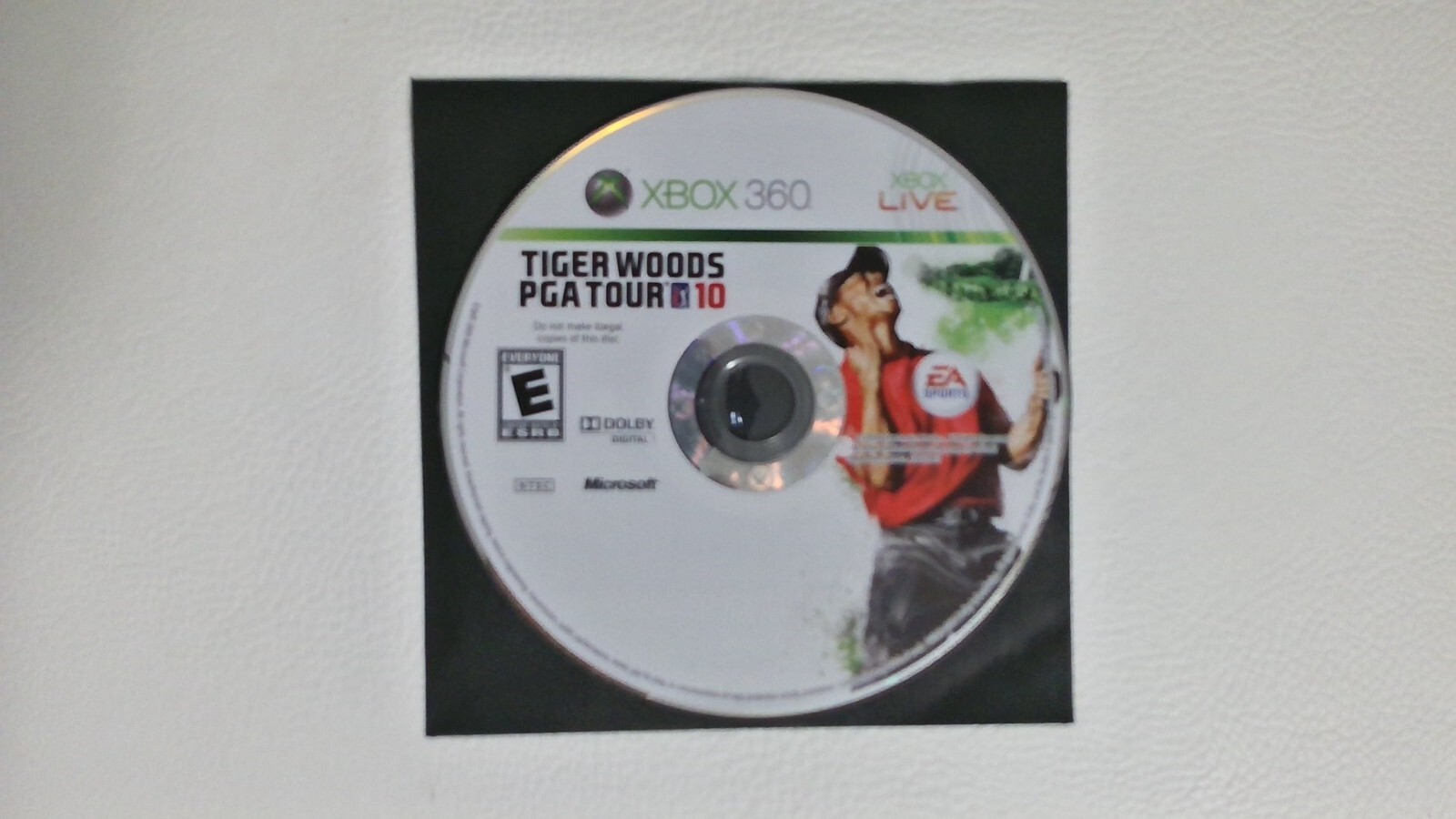 Tiger Woods PGA Tour 10 (Microsoft Xbox 360, 2009)