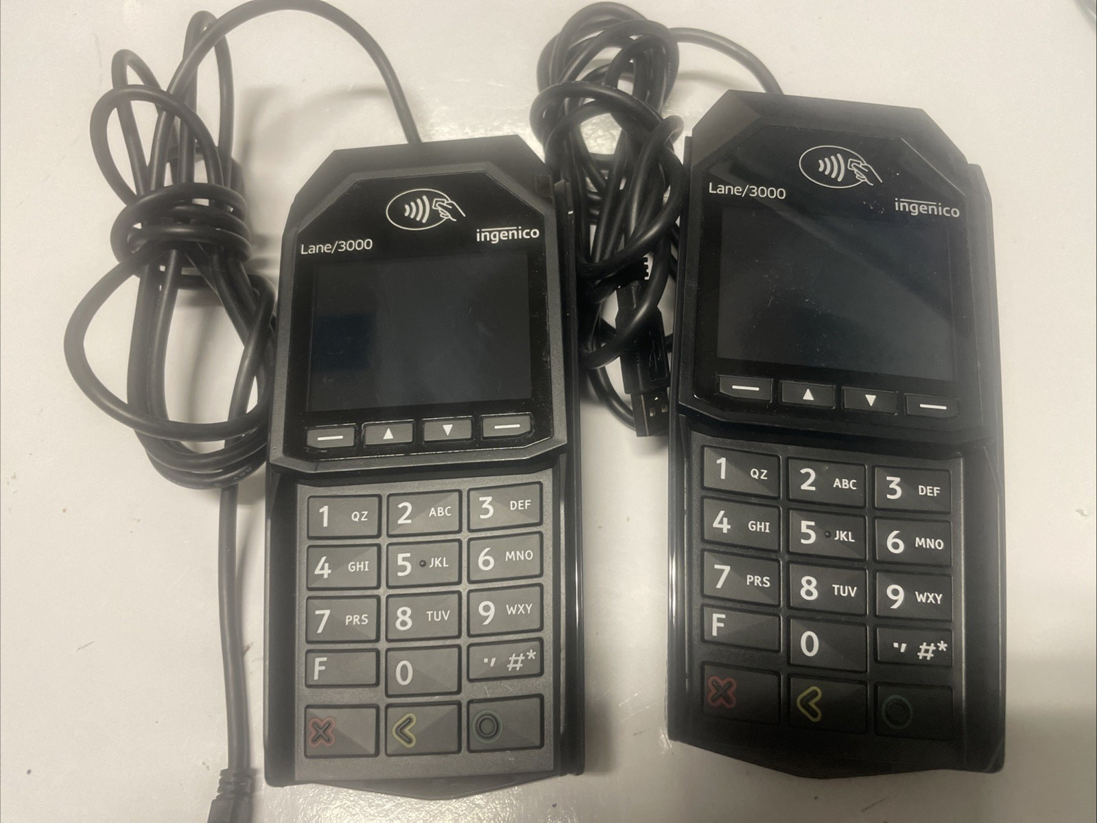 Ingenico Lane/3000 Payment Terminal Credit Card Touch POS + USB Cable 3PACK