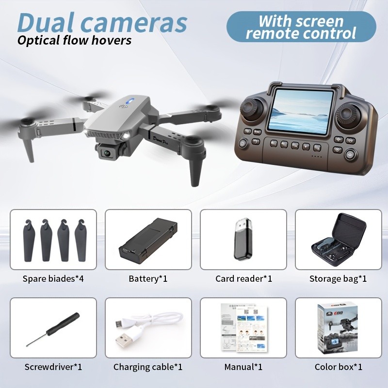 2025 New Drone MAX: HD Screen & Camera, 40min Battery, Obstacle Avoidance,