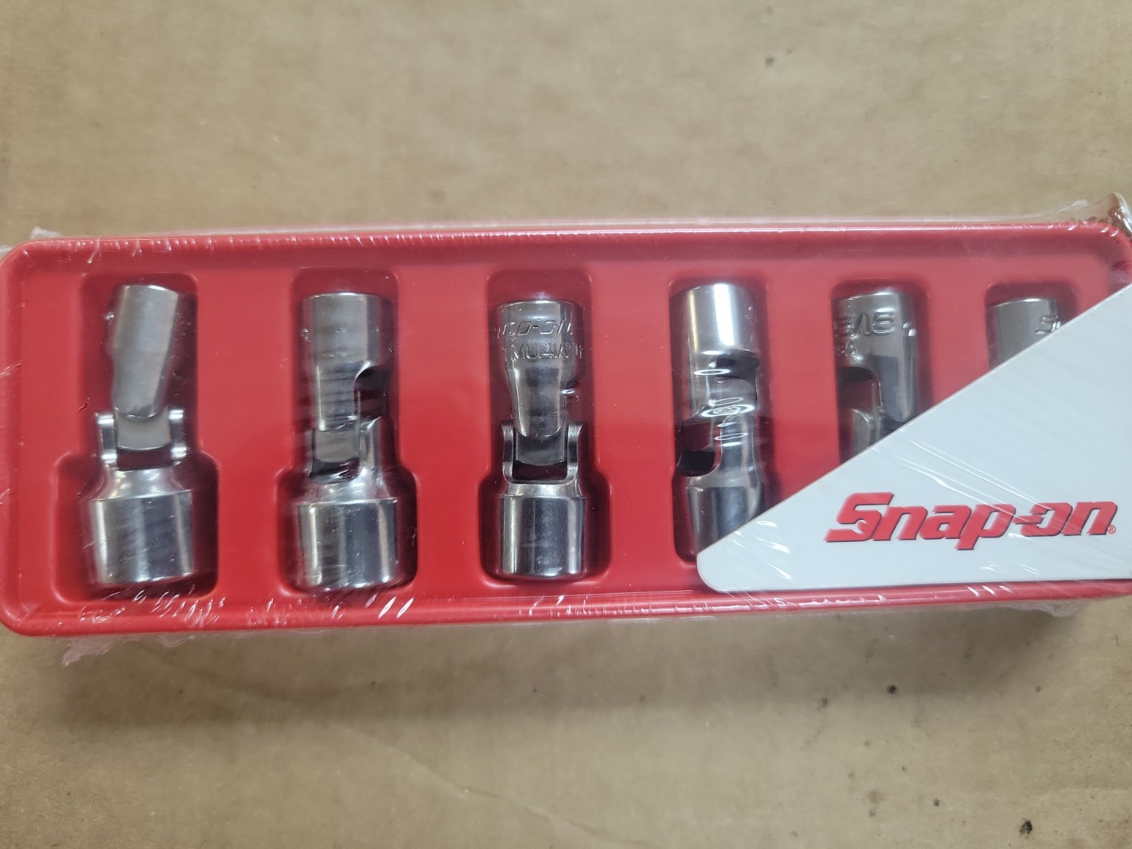 Snap-on 1/4" DRIVE 12 Point SAE Shallow Universal Swivel Socket Set 106TMUA