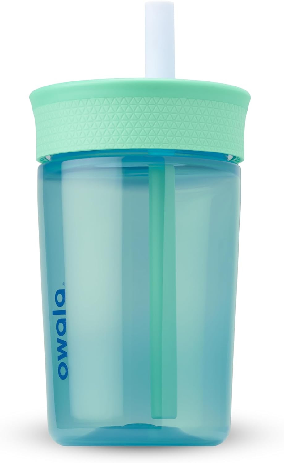 Owala Kids 15 Oz BPA-Free Tumbler with Spill-Resistant Straw, Teal/Aqua