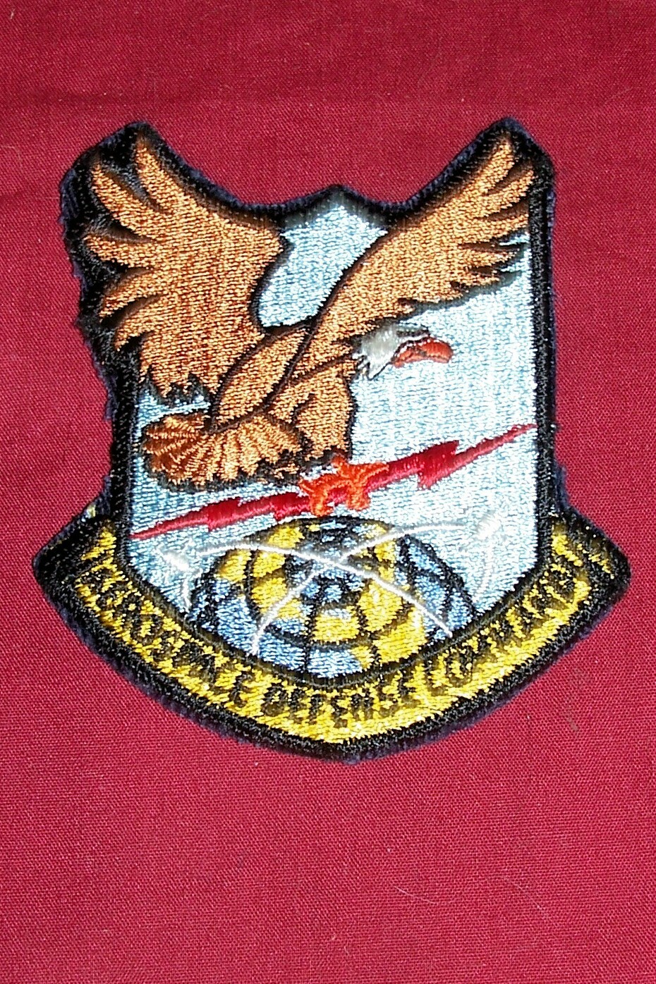 Vintage USAF Aerospace Defense Command Patch US Air Force Hat Coat Jacket Old GI
