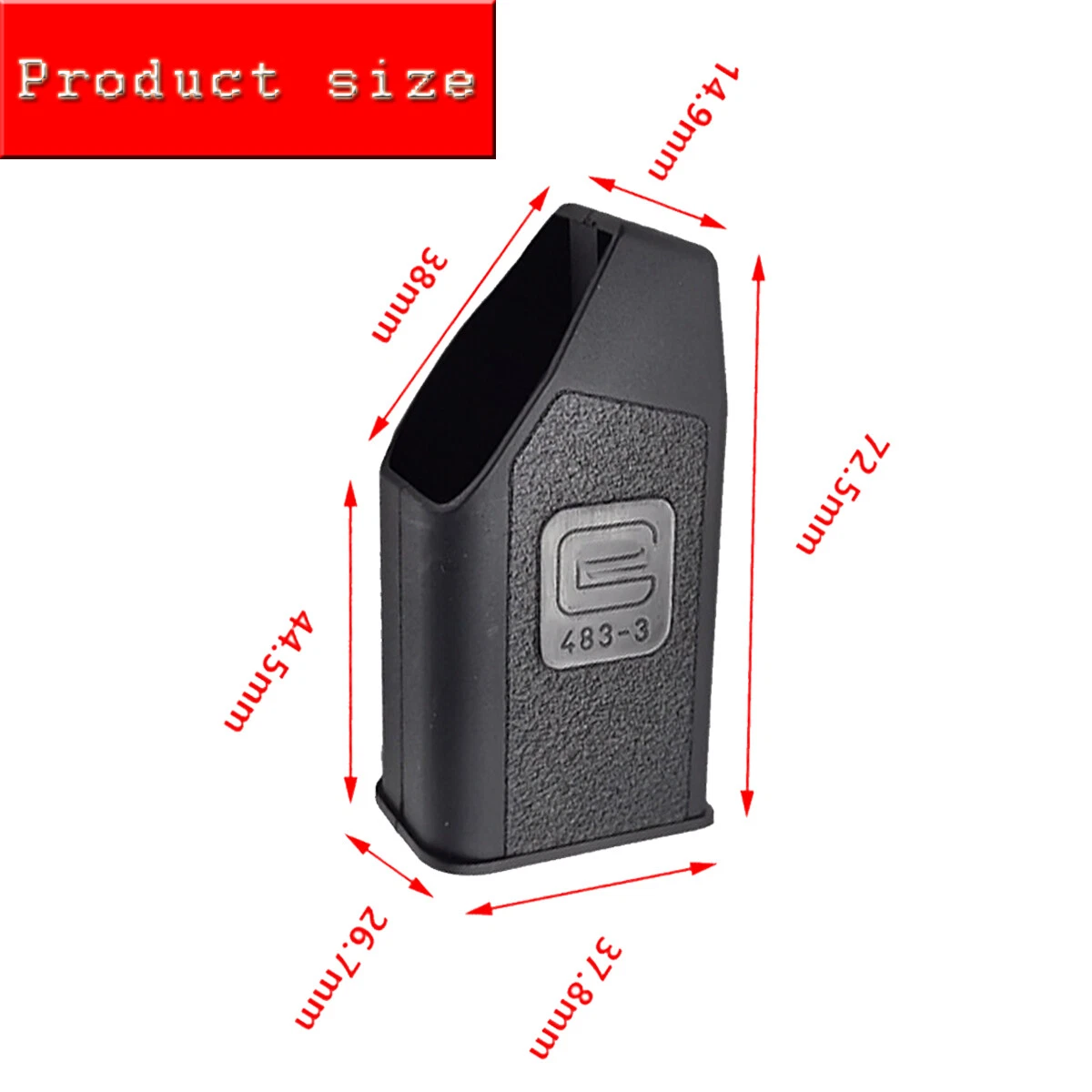 2PCS Magazine Speed Loader for GLOCK 9mm 10mm & .45 ACP Model 5173 -Black USA