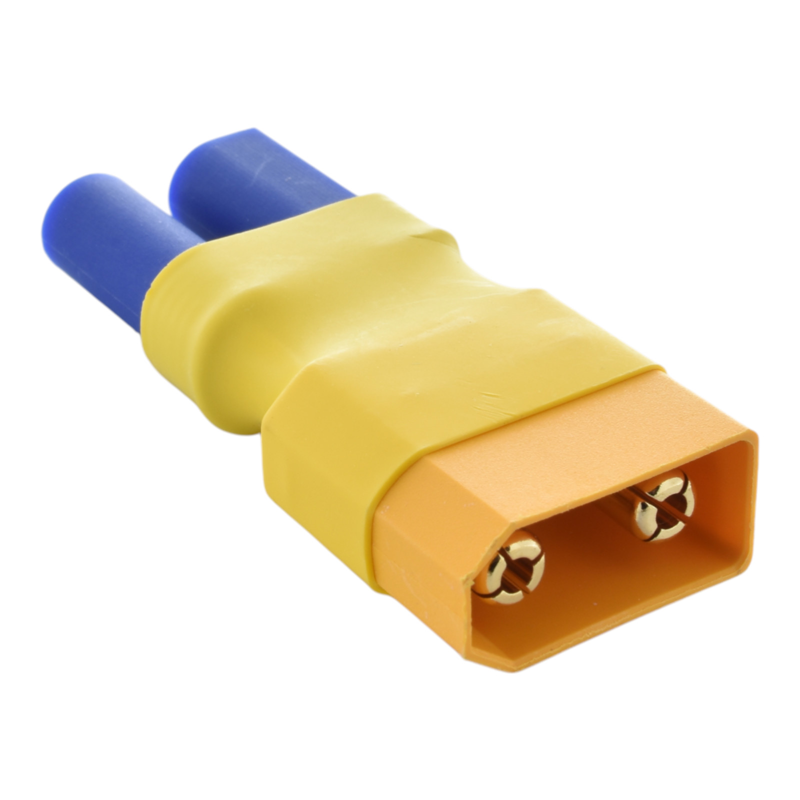 (1) No Wires Connector: Female EC5 to XT90 / XT-90 Male - Heavy Duty Adapter