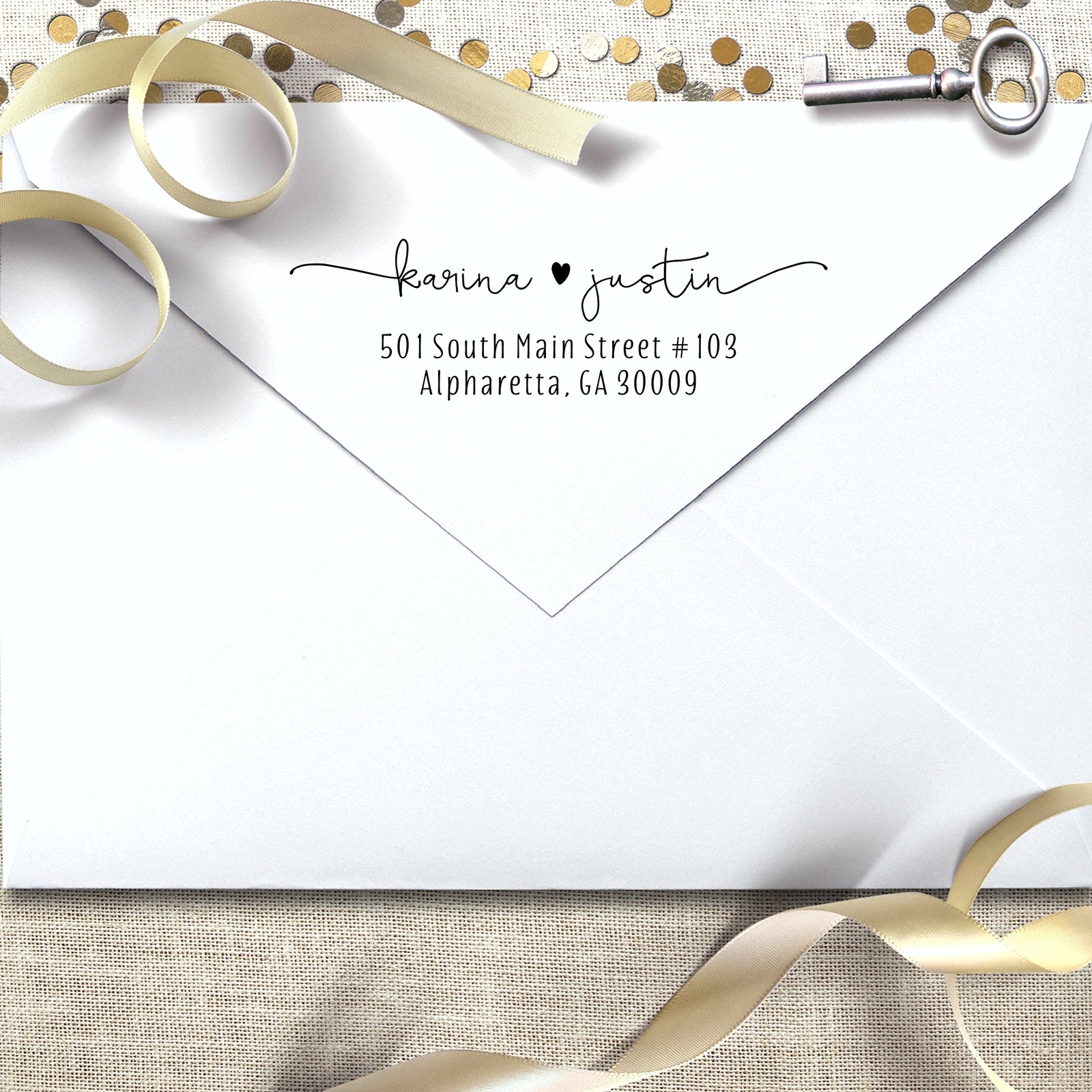 Custom Return Address Stamp, Self Inking - Bundle with Stamp, Extra Refill In...