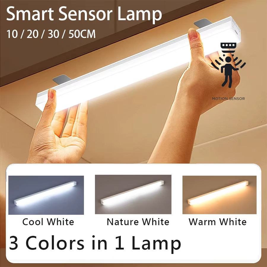 LED 3 in 1 motion sensor light wireless rechargable home decor