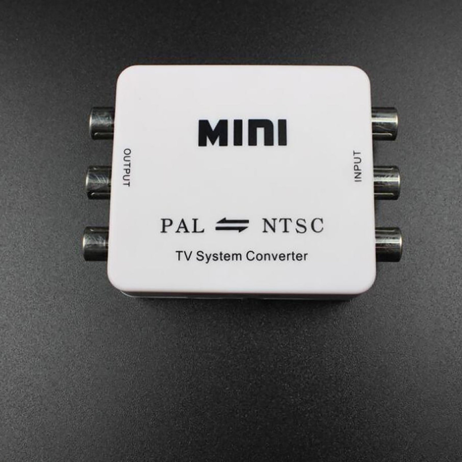 Dual-Way 3 RCA TV System Converter Format Video USB Powered PAL NTSC Converter J