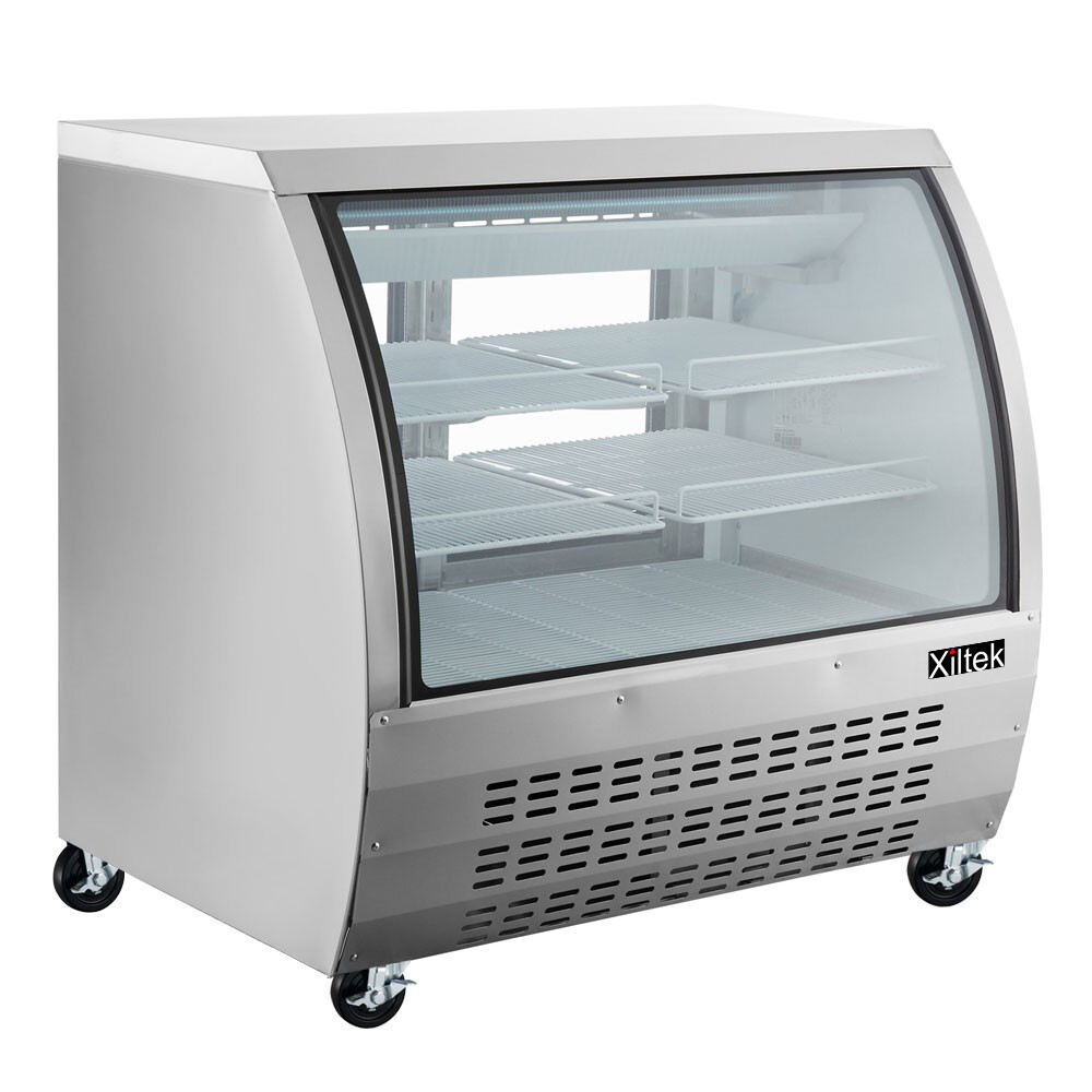 NEW DELI CASE 48" GLASS SHOW CASE REFRIGERATOR COOLER DISPLAY Bakery display 4'