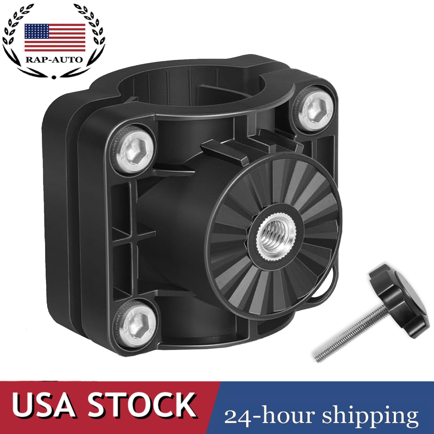 0 Degree Pole Mount Bracket 010-13228-03 for Garmin Livescope Plus LVS34, Black