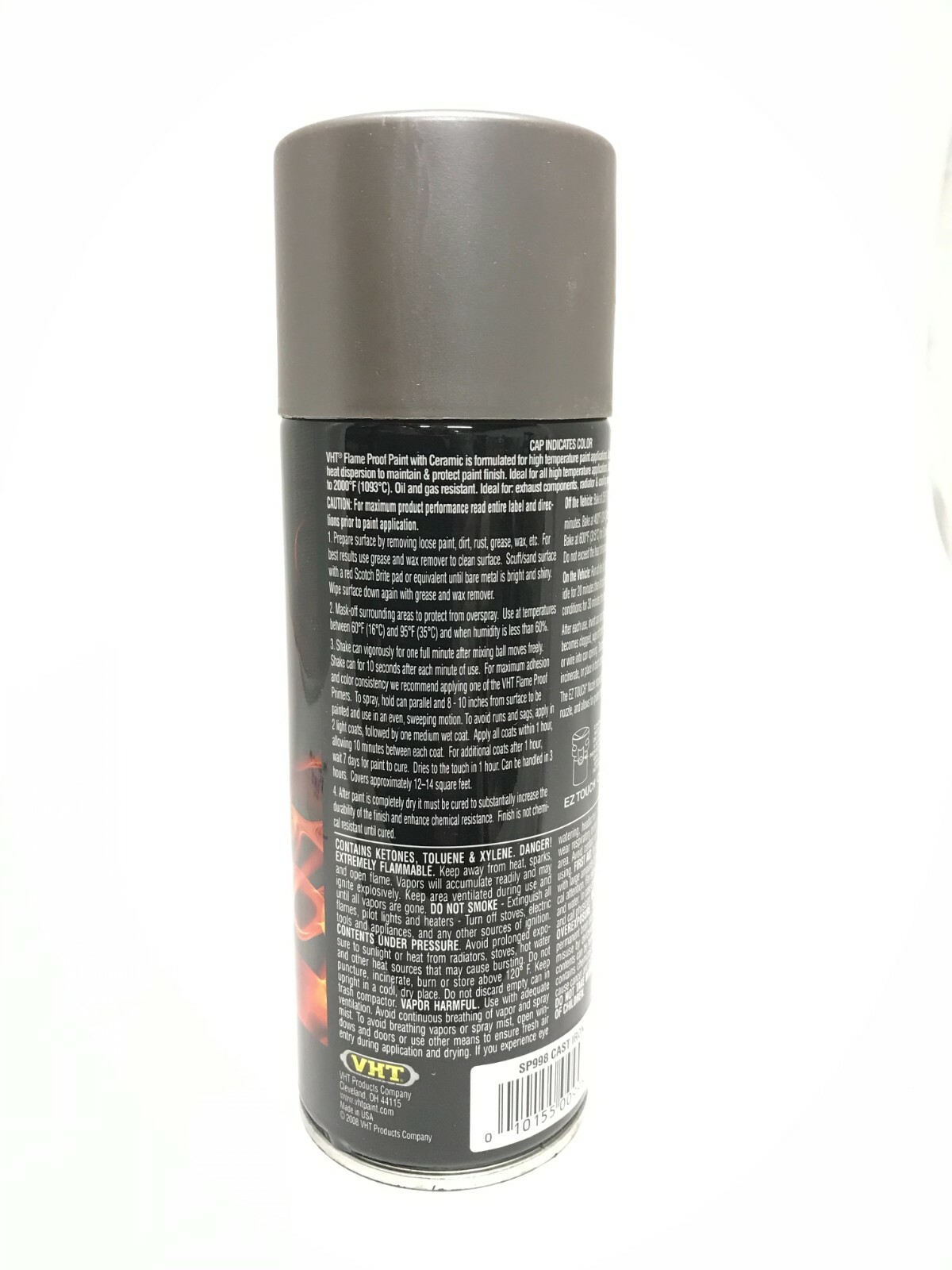 VHT SP998 FlameProof Cast Iron Paint, Header Paint Silica Ceramic Coating 11oz