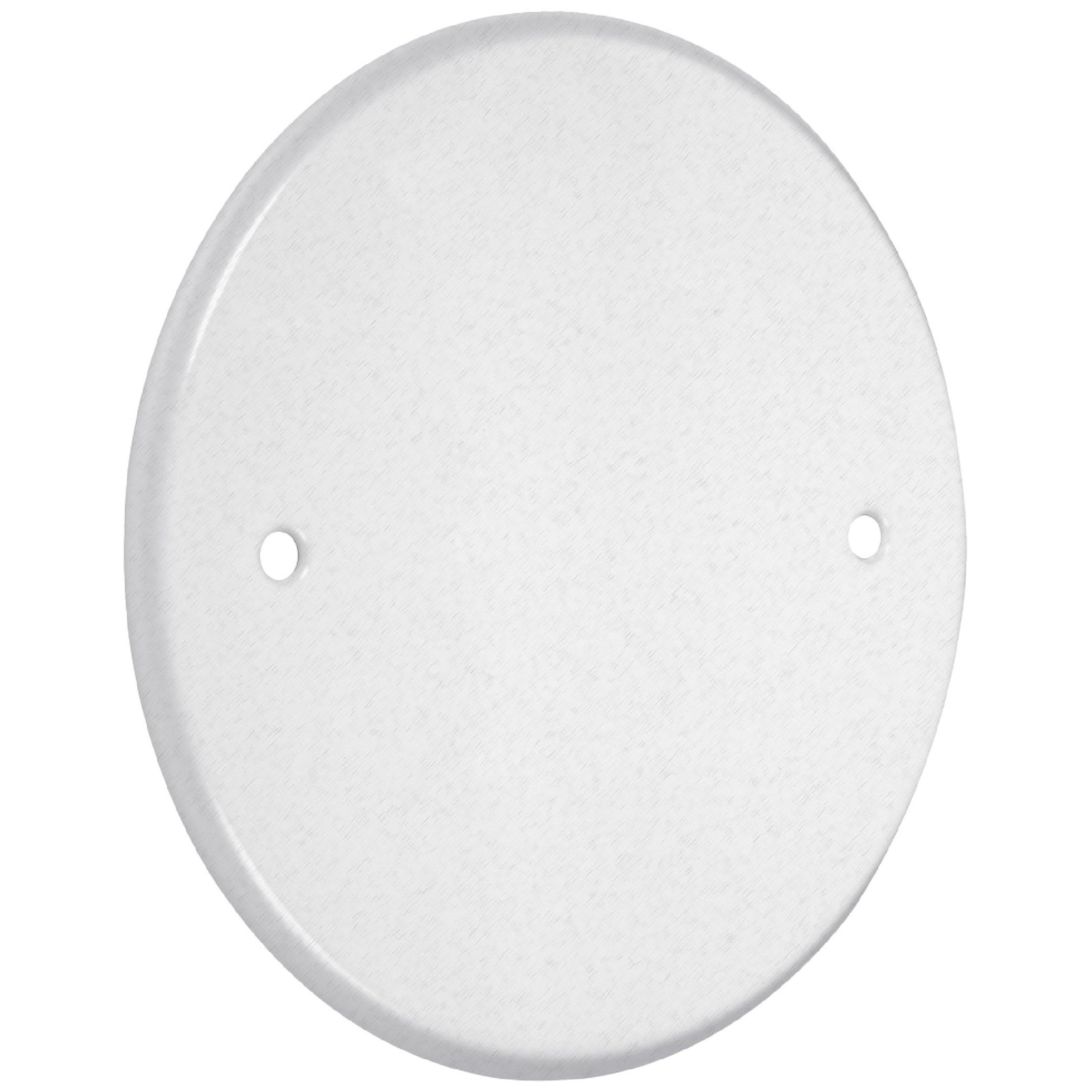 Blank Metallic Wall Cover, 5 Inch Round, Smooth Edge, White
