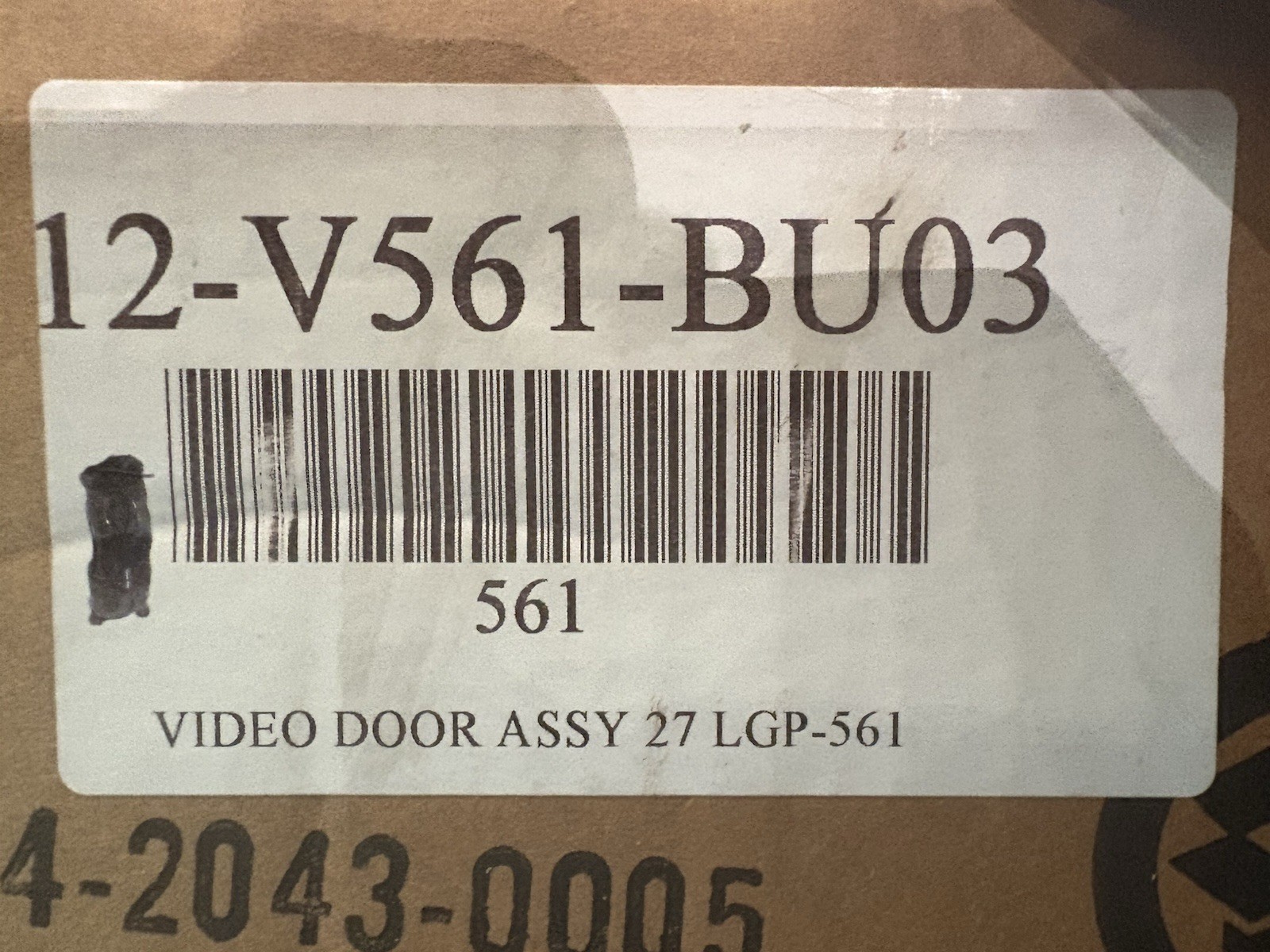FBD 12-V561-BU03 VD PACKAGING, Door Assembly