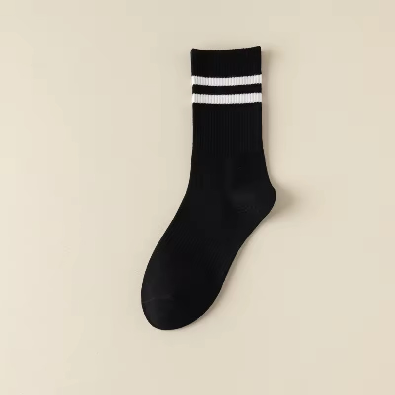 6 Pairs Women Crew Socks Cotton Soft Comfortable Size M – Random Colors