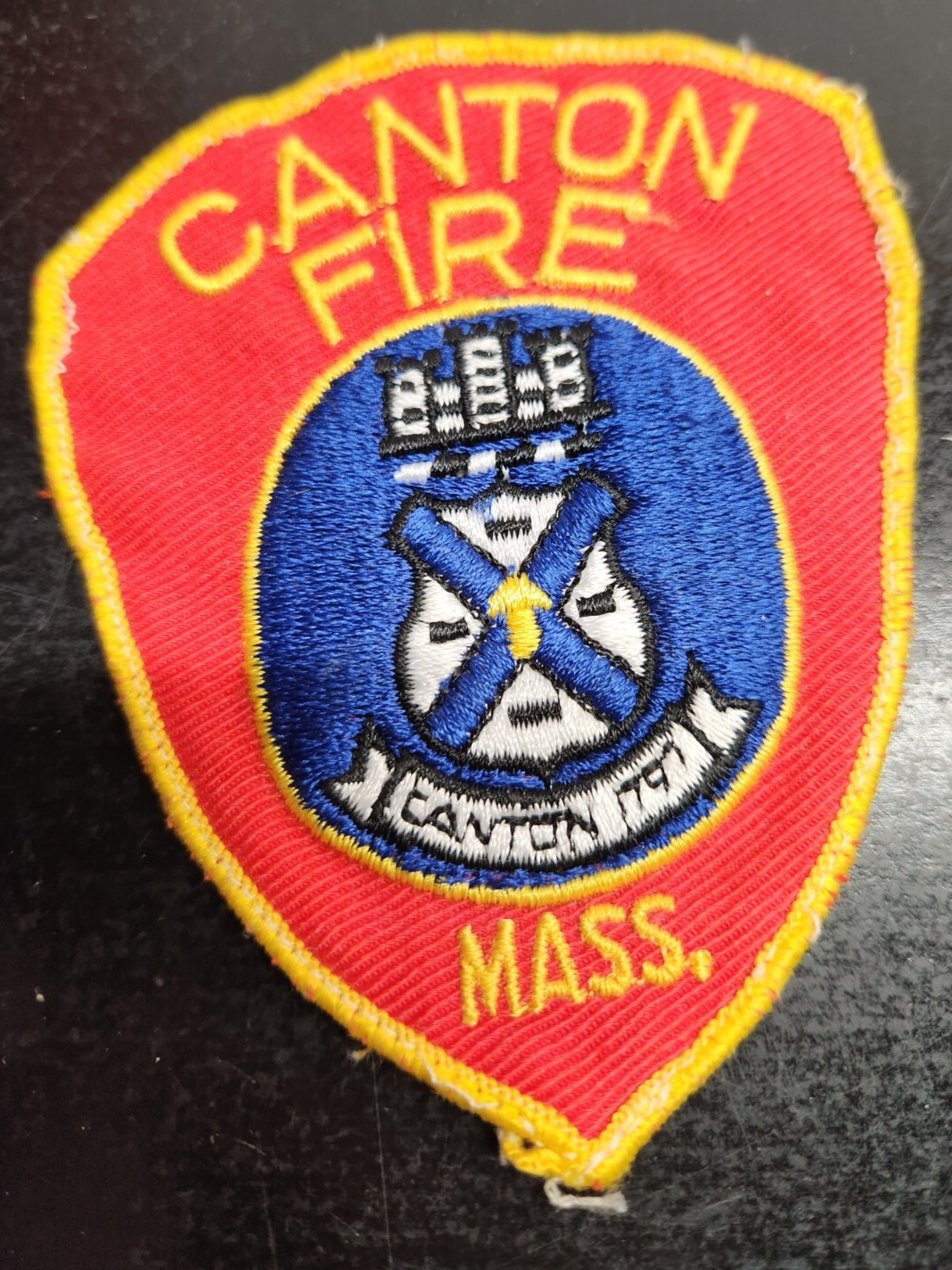 Vintage Canton Massachusetts Fire Department Shoulder Patch