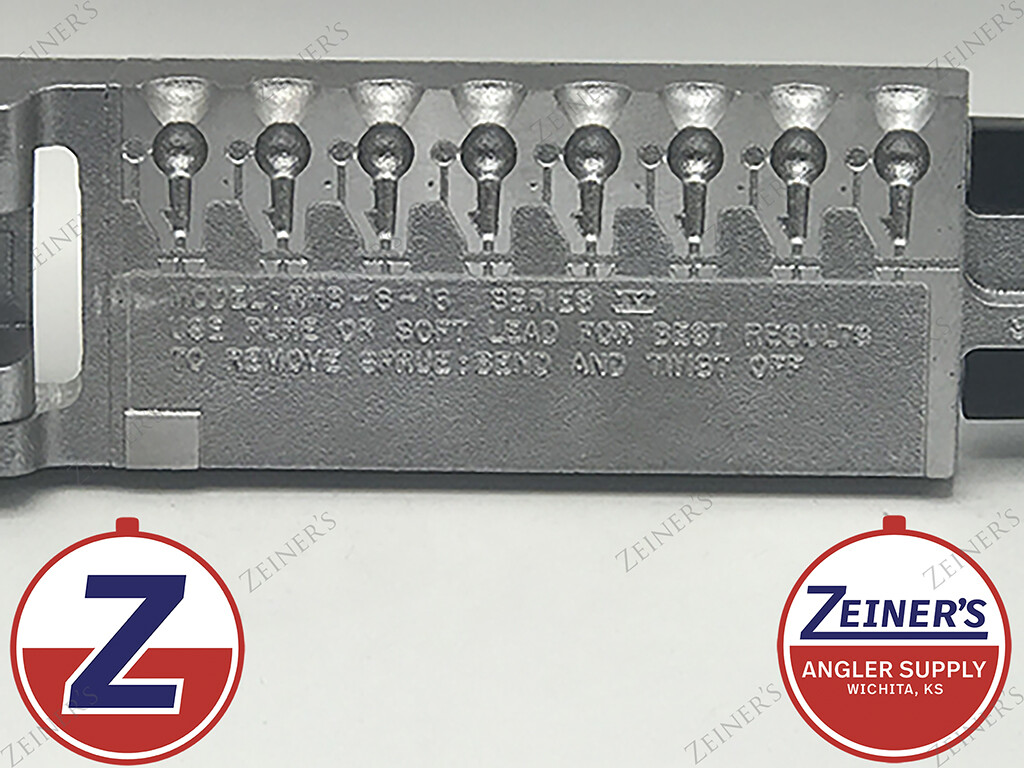 3103 New Do It Round Head Jig Mold Tapered Barb 8 cavity of 1/8 oz