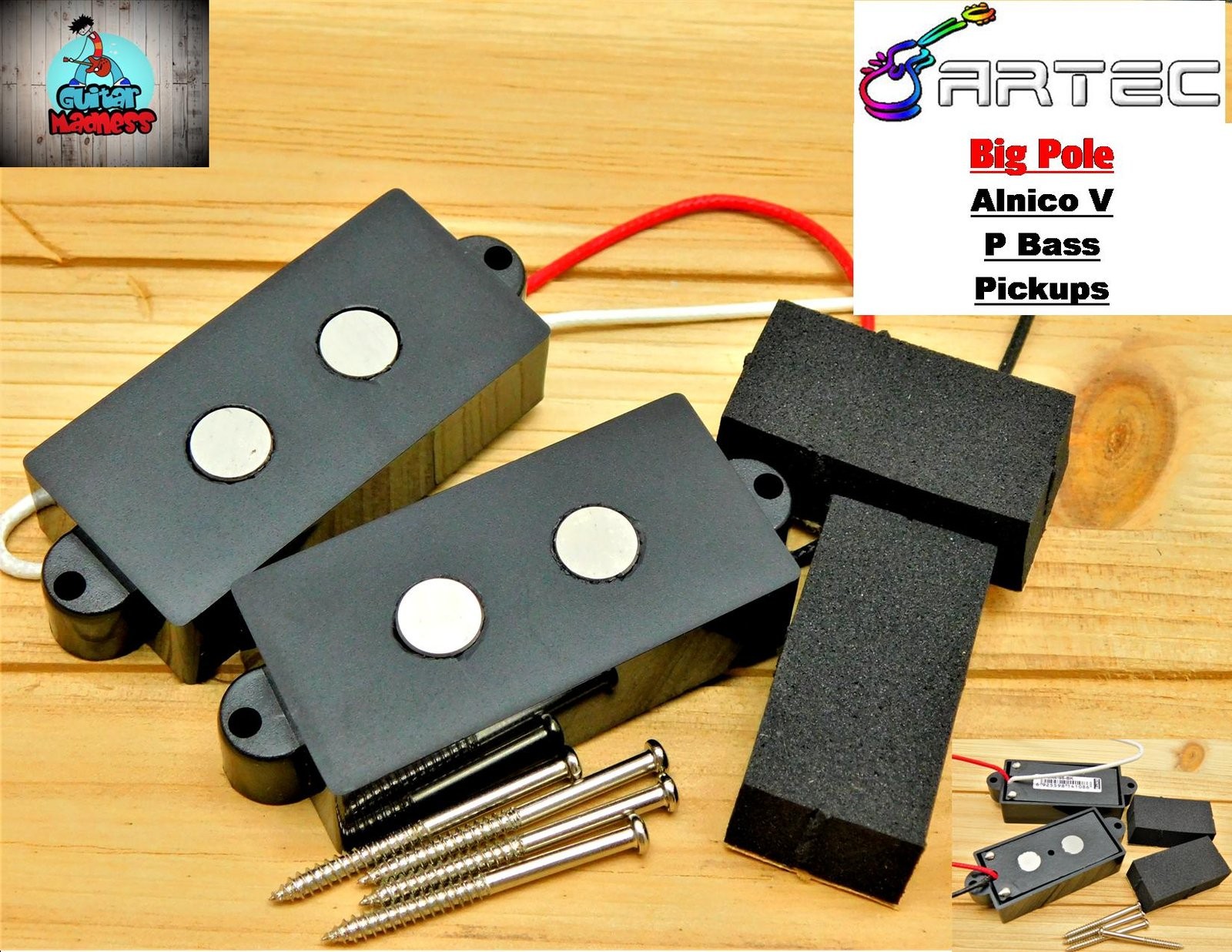 Artec Alnico "Big Pole" Pickup for 4-string Fender Precision P Bass® A5
