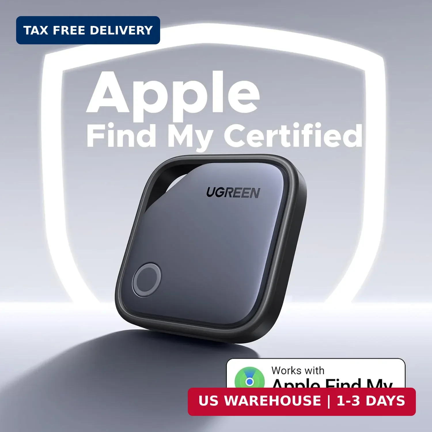 UGREEN FineTrack Air Tracker Tags(iOS Only), 2-Year Replaceable Battery Bluetoot