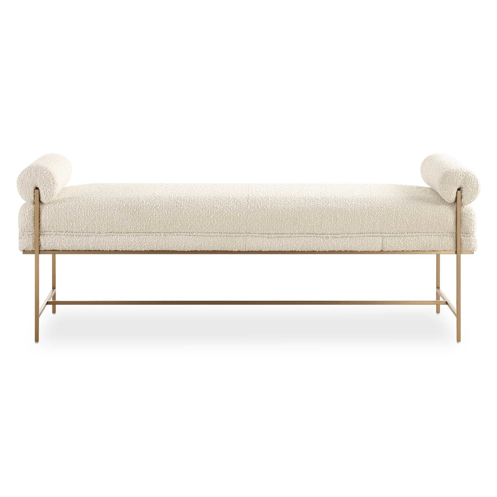 Uttermost 23888 Bolster 61"W Stainless Steel Framed Polyester - Brass