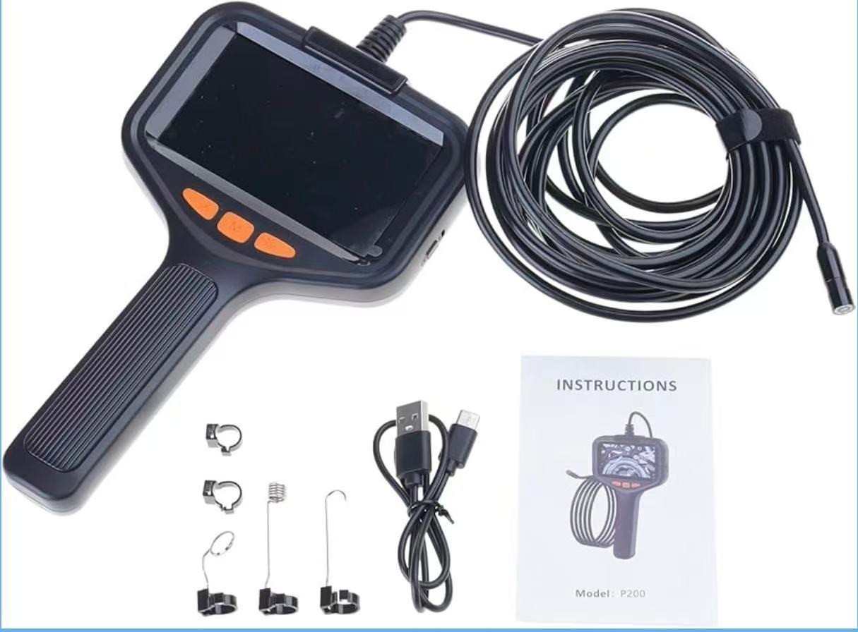 Heavy-duty handheld endoscope camera, 8mm lens, industrial pipeline inspection