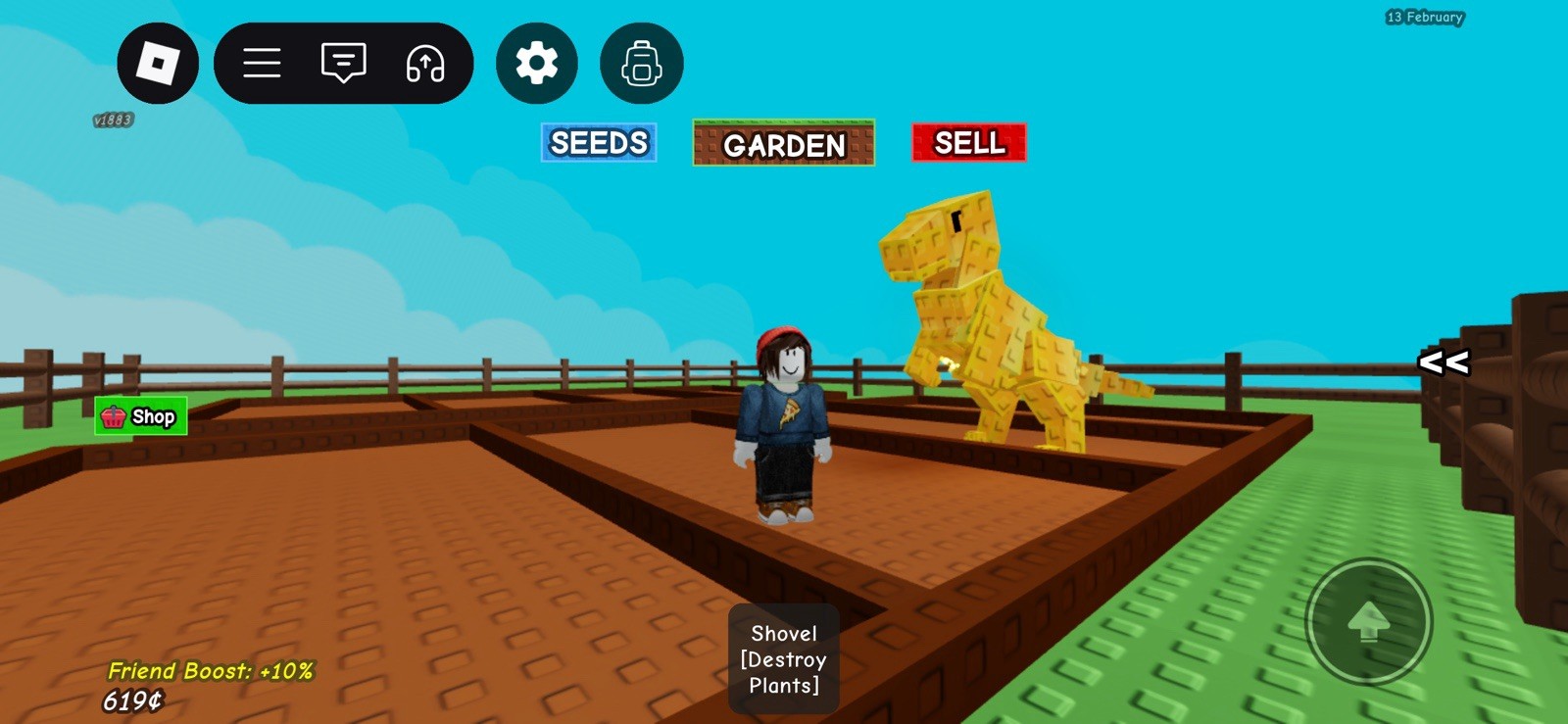Selling Golden TRex Dinosaur in Grow a Garden, very good quality & fast shipping