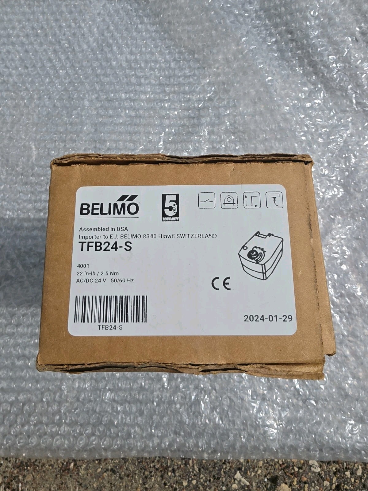 Belimo TFB24 24V Spring Return Actuators & Dampers