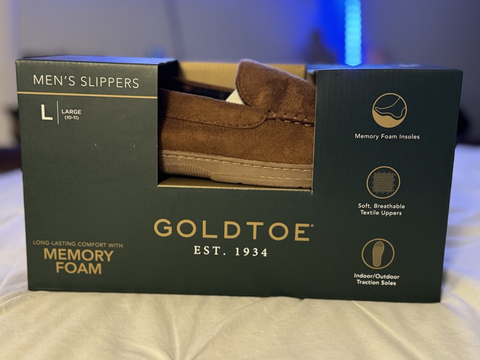 Goldtoe Men’s Slippers Size L (10-11)