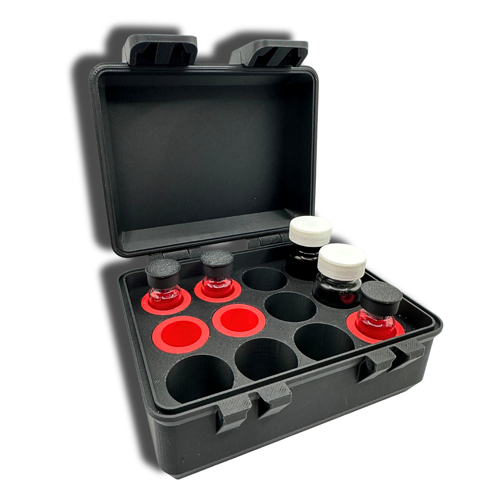 12 Slot Vial Storage Case Organizer Fits 3mL 5mL 10mL Injection Vials